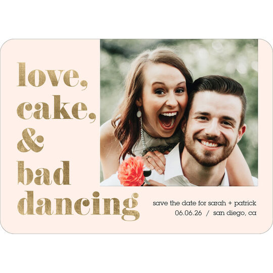 Bad Dancing Photo Save The Date Cards